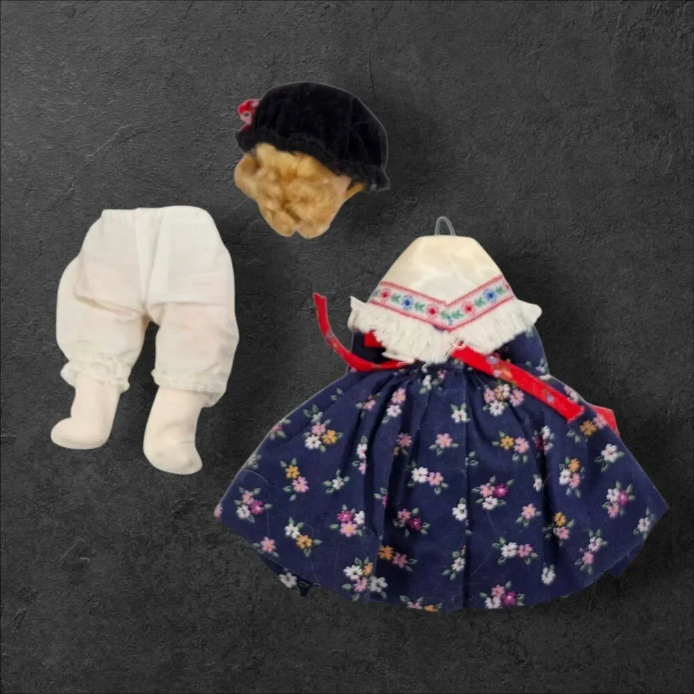 Madame Alexander India & Germany Dolls Lot Repair Vintage Costume Set Parts